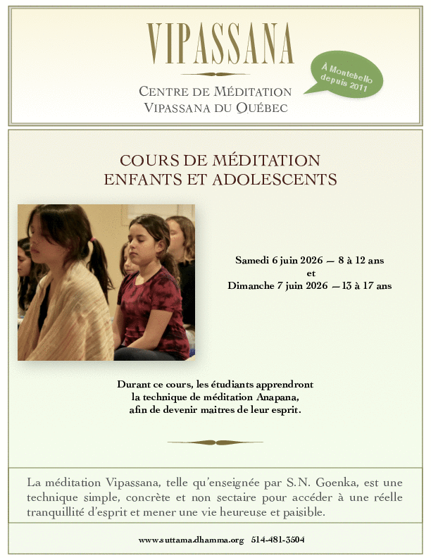 Affiche cours des enfants